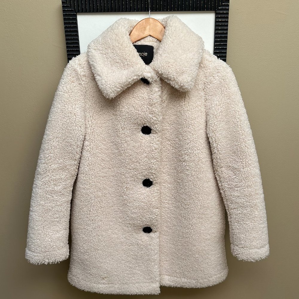 Maje Coat,   Maje Gatino Faux-Fur Coat, size 36, Excellent Condition,